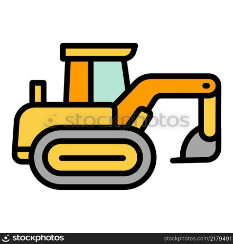 Rural machine icon outline vector. Harvest vehicle. Farm combine. Rural machine icon outline vector. Harvest vehicle