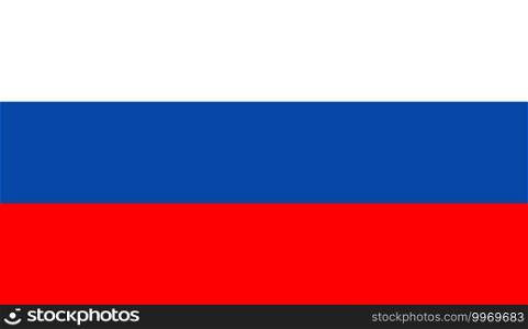 Russia flag. Icon of russian federation. Button of russia and moscow. Illustration of official flag isolated. Symbol of ru. Emblem for geography of country, history, patriotism. Europe, asia. Vector.. Russia flag. Icon of russian federation. Button of russia and moscow. Illustration of official flag isolated. Symbol of ru. Emblem for geography of country, history, patriotism. Europe, asia. Vector