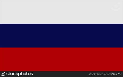 Russia flag image for any design in simple style. Russia flag image
