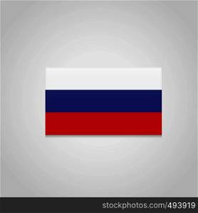Russia Flag Vector. Vector EPS10 Abstract Template background