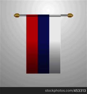 Russia hanging Flag