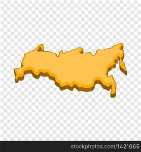 Russia map icon. Cartoon illustration of Russia map vector icon for web design. Russia map icon, cartoon style