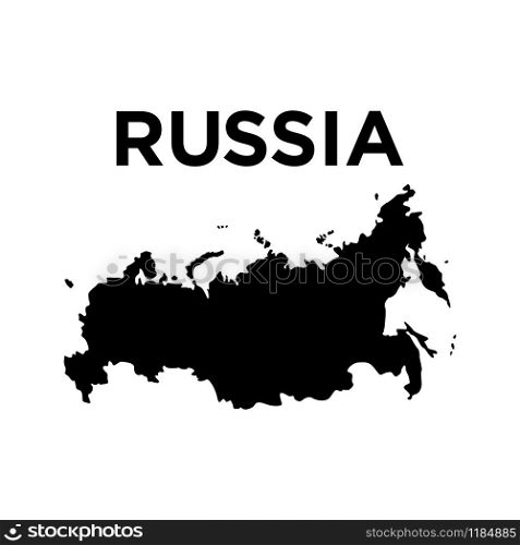 Russia map icon vector design on white background