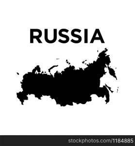 Russia map icon vector design on white background