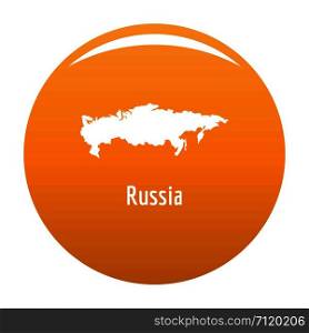 Russia map in black. Simple illustration of Russia map vector isolated on white background. Russia map in black vector simple