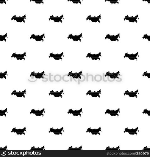Russia map pattern. Simple illustration of Russia map vector pattern for web. Russia map pattern, simple style