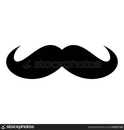 Russia mustache icon. Simple illustration of russia mustache vector icon for web. Russia mustache icon, simple style.
