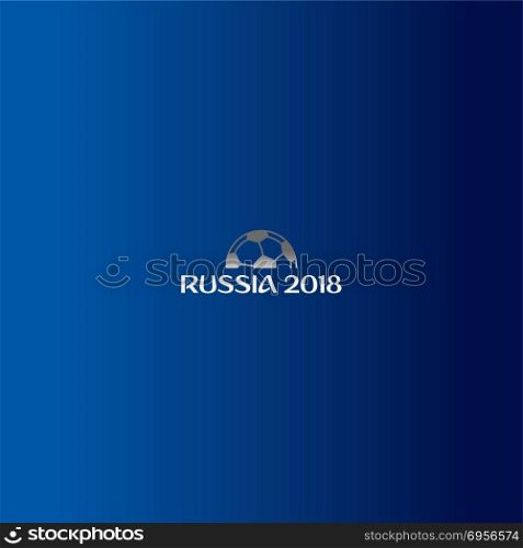 russia soccer tournament 2018. russia soccer tournament 2018 theme vector art illustration