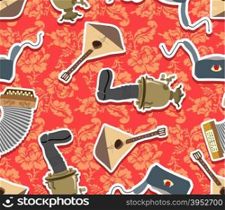 Russia, the traditional national ornament. Seamless vector pattern