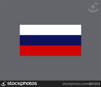 russian flag icon logo vector illustration