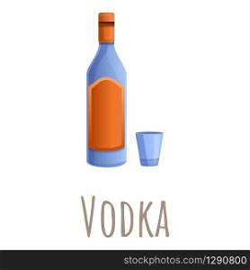 Russian vodka icon. Cartoon of russian vodka vector icon for web design isolated on white background. Russian vodka icon, cartoon style