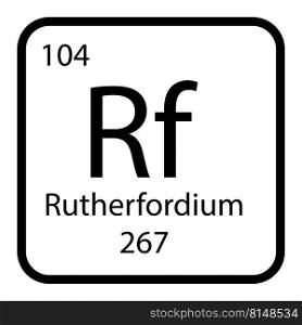 Rutherfordium icon vektor illustration design