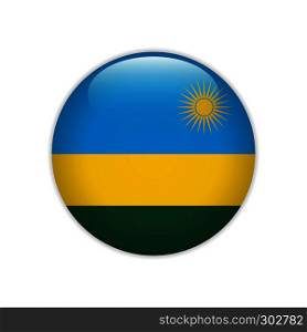 Rwanda flag on button