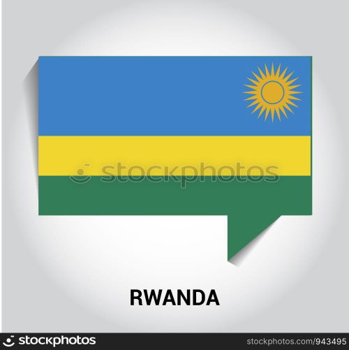 Rwanda flags design vector