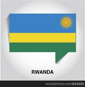 Rwanda flags design vector