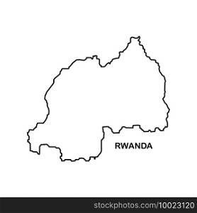 Rwanda map icon,vector illustration background