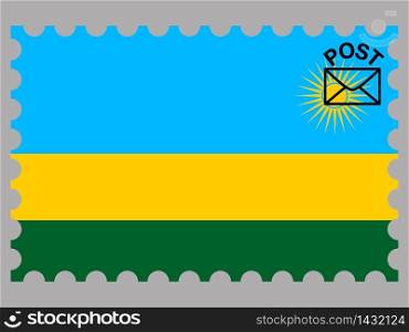 Rwanda national country flag. original colors and proportion. Simply vector illustration background. Isolated symbols and object for design, education, learning, postage stamps and coloring book, marketing. From world set