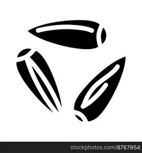 rye grain food glyph icon vector. rye grain food sign. isolated symbol illustration. rye grain food glyph icon vector illustration