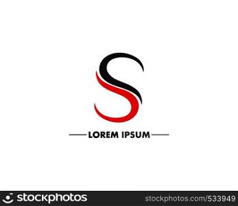 S Business corporate letter logo design vector