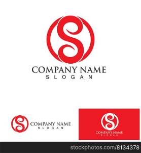  S Business corporate letter logo design vector.