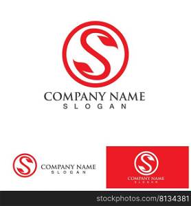  S Business corporate letter logo design vector.