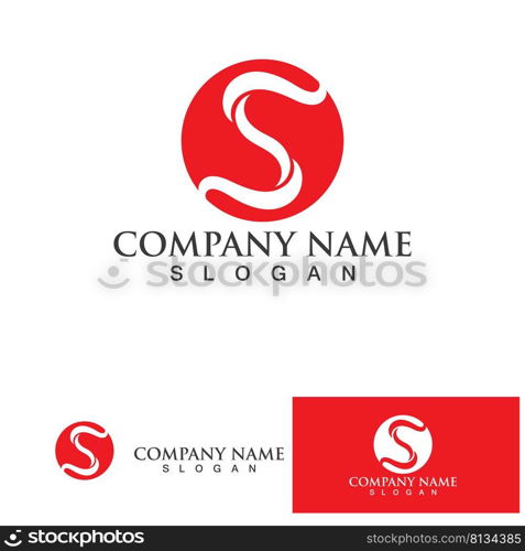  S Business corporate letter logo design vector.