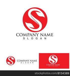  S Business corporate letter logo design vector.