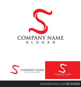  S Business corporate letter logo design vector.