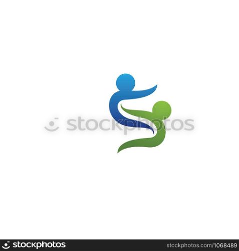 S human character logo sign illustration vector design