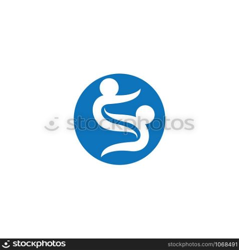 S human character logo sign illustration vector design
