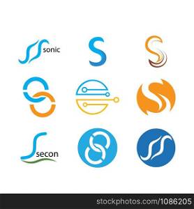 S Letter Alphabet font logo vector design