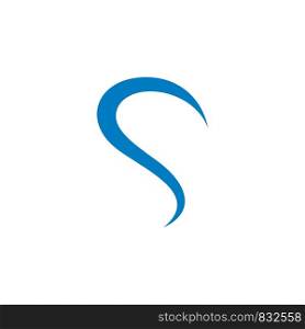 S Letter Blue Swoosh Logo Template Illustration Design. Vector EPS 10.