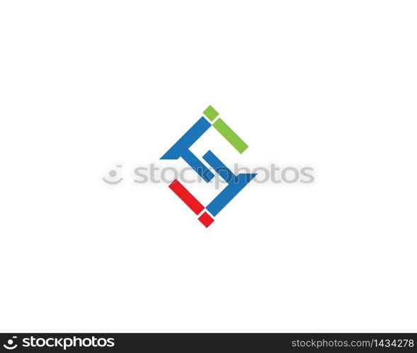 S letter business icon template