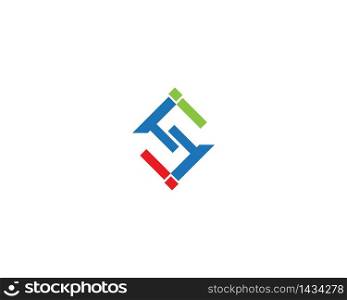 S letter business icon template