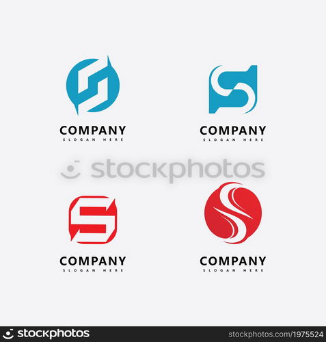 S letter business logo icon vector template