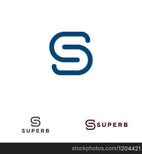 S letter design concept for business or company name initial
