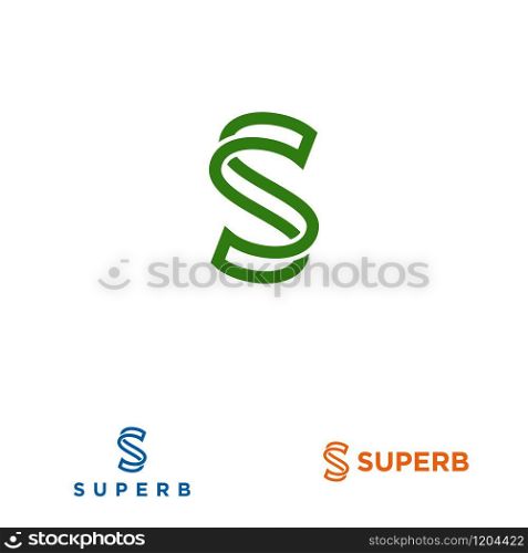 S letter design concept for business or company name initial
