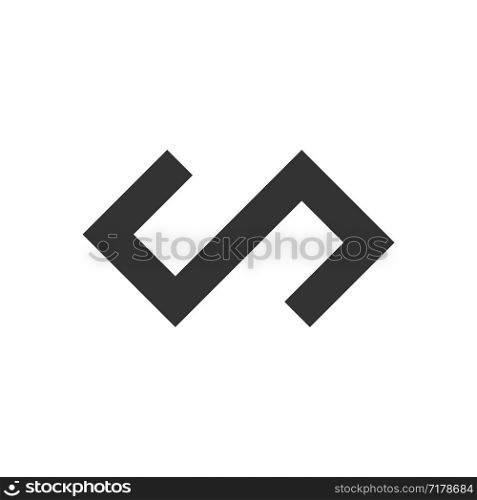 S Letter Diamond Infinity Logo Template Illustration Design. Vector EPS 10.