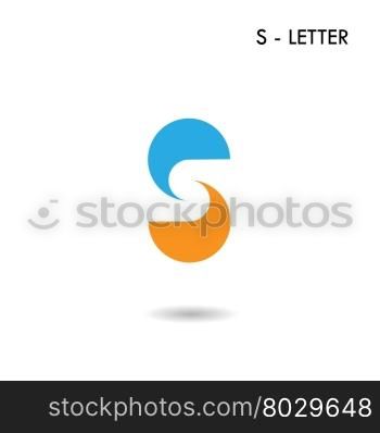 S-letter icon abstract logo design.S-alphabet symbol.Vector illustration