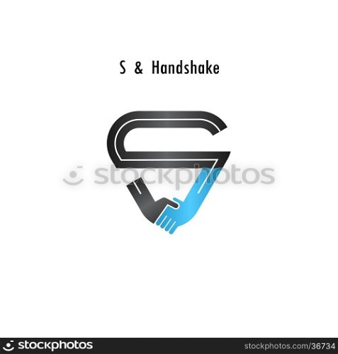 S- letter icon abstract logo design vector template.Business offer,partnership icon.Corporate business and industrial logotype symbol.Vector illustration