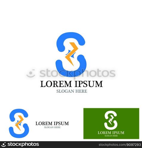 S Letter Icon And Symbol Template