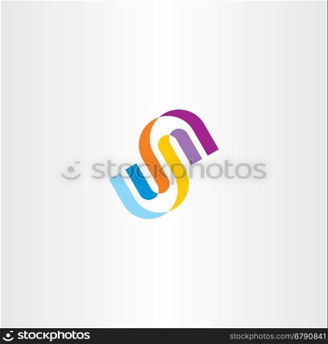 s letter icon logo clip art vector colorful