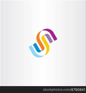 s letter icon logo clip art vector colorful