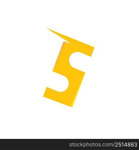 S letter icon vector illustration design template web