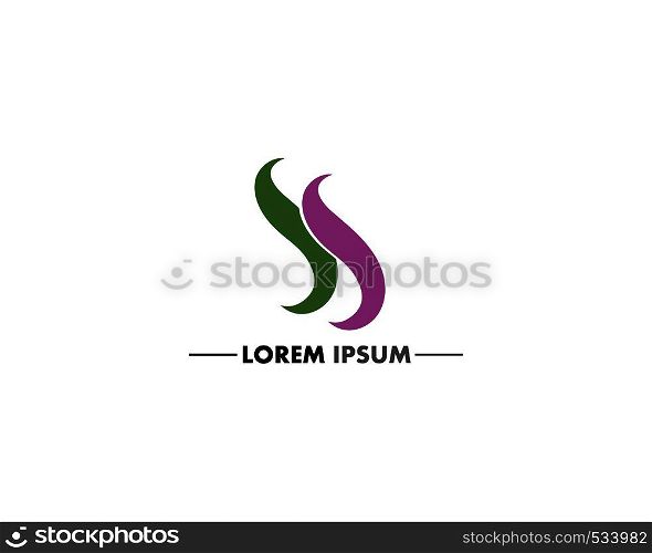 S letter logo and symbol design vector