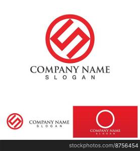  S letter logo design vector Business corporate