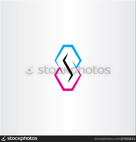 s letter logo symbol element vector design