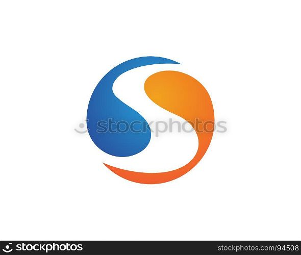S Letter Logo Template vector icon illustration