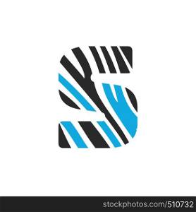 S letter logo vector design. Initial letter S logo design.
