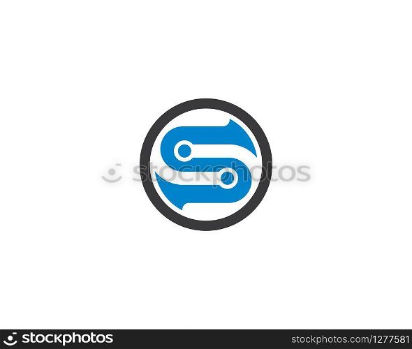s letter logo vector icon illustration design